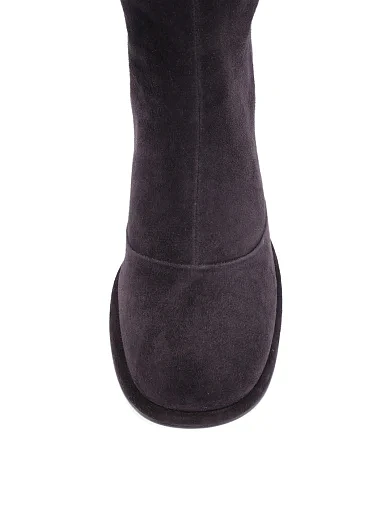 Женские сапоги MIRATON велюровые серые - фото 6 - Miraton