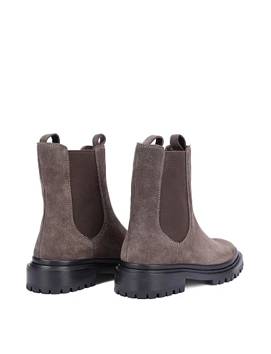 Женские ботинки челси Attizzare велюровые серые - фото 4 - Miraton