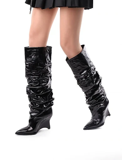 Жіночі чоботи MIRATON чорні(6975-86) - фото 2 - Miraton