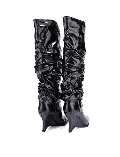 Жіночі чоботи MIRATON чорні(6975-86) - фото 5 - Miraton