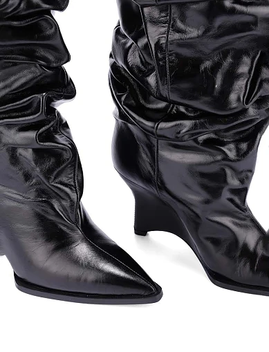 Жіночі чоботи MIRATON чорні(6975-86) - фото 6 - Miraton