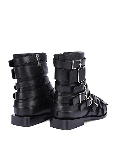 Жіночі черевики MIRATON шкіряні чорні(866-6) - фото 5 - Miraton