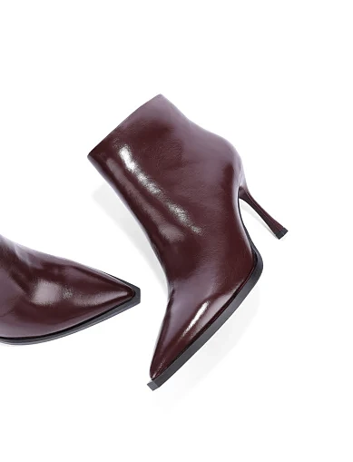 Жіночі черевики MIRATON шкіряні бордові(F690-810-1) - фото 2 - Miraton