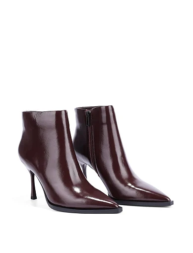 Жіночі черевики MIRATON шкіряні бордові(F690-810-1) - фото 3 - Miraton