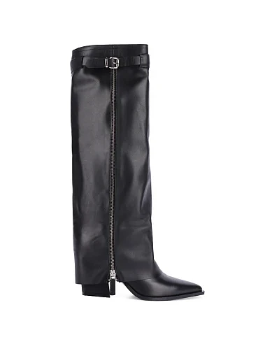 Жіночі чоботи MIMMU шкіряні чорні(M2726M9) - фото 1 - Miraton