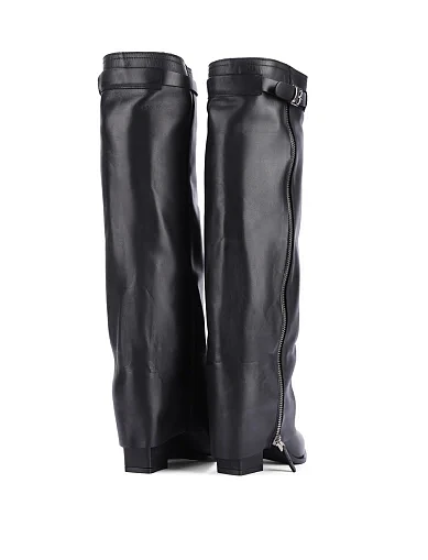 Жіночі чоботи MIMMU шкіряні чорні(M2726M9) - фото 4 - Miraton