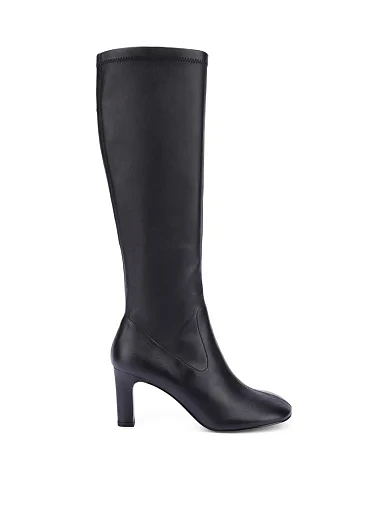 Жіночі чоботи шкіряні чорні(203-25111T-32-1) - фото 2 - Miraton