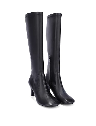 Жіночі чоботи шкіряні чорні(203-25111T-32-1) - фото 4 - Miraton