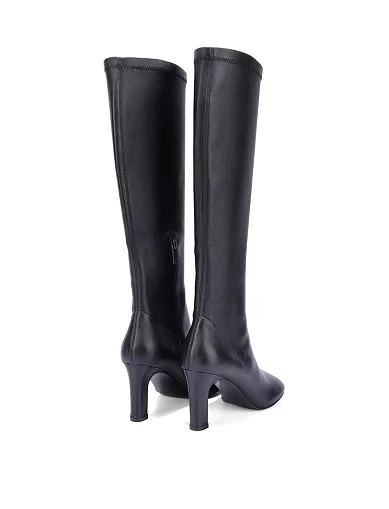 Жіночі чоботи шкіряні чорні(203-25111T-32-1) - фото 5 - Miraton