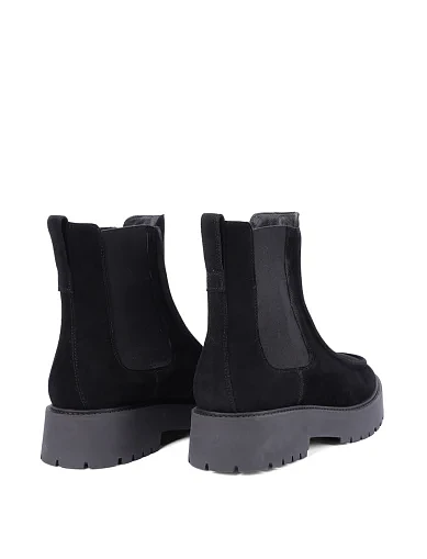 Женские ботинки челси Attizzare велюровые черные - фото 4 - Miraton