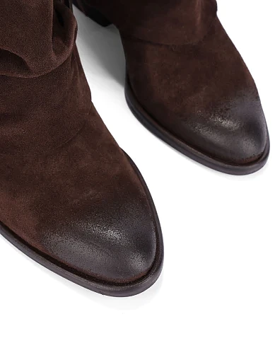 Женские ботинки MIMMU замшевые коричневые - фото 5 - Miraton