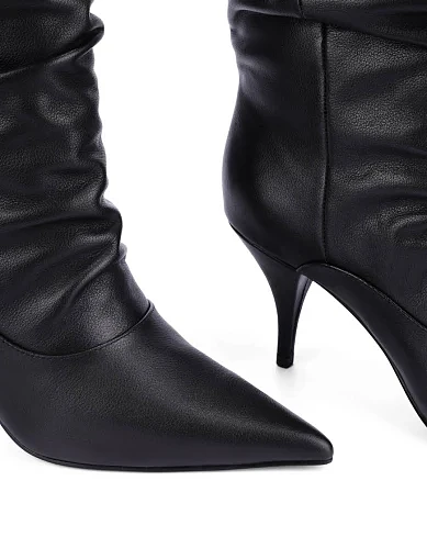 Жіночі ботфорти MIRATON шкіряні чорні(206-24205-705) - фото 5 - Miraton