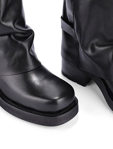 Жіночі черевики MIMMU шкіряні чорні(M607M5) - фото 5 - Miraton