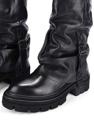 Жіночі черевики MIMMU шкіряні чорні(M482M5) - фото 2 - Miraton