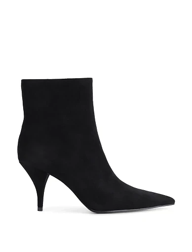 Женские ботинки MIRATON велюровые черные - фото 1 - Miraton