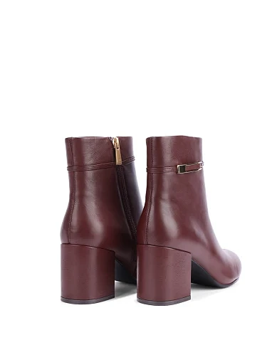 Женские ботинки Attizzare кожаные коричневые - фото 4 - Miraton