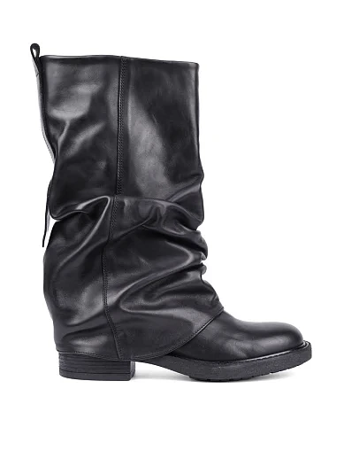 Женские ботинки MIRATON кожаные черные - фото 1 - Miraton