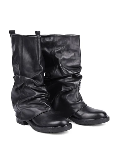 Женские ботинки MIRATON кожаные черные - фото 3 - Miraton