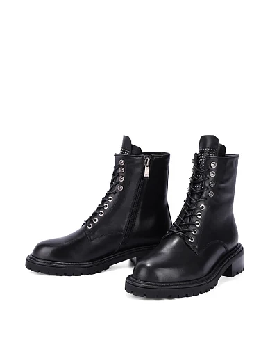 Жіночі черевики Attizzare шкіряні чорні(2451D-627-1) - фото 2 - Miraton