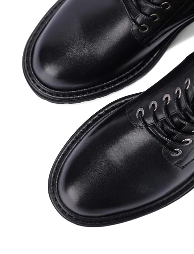 Жіночі черевики Attizzare шкіряні чорні(2451D-627-1) - фото 5 - Miraton