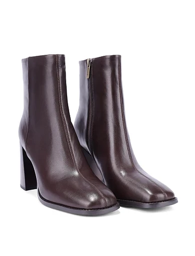 Женские ботинки MIRATON кожаные коричневые - фото 3 - Miraton