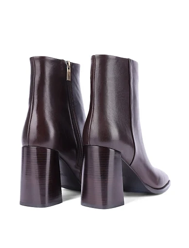 Женские ботинки MIRATON кожаные коричневые - фото 4 - Miraton