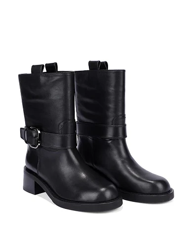 Жіночі черевики MIRATON шкіряні чорні(25120-916-1) - фото 3 - Miraton