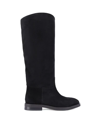 Женские сапоги Attizzare велюровые черные - фото 1 - Miraton