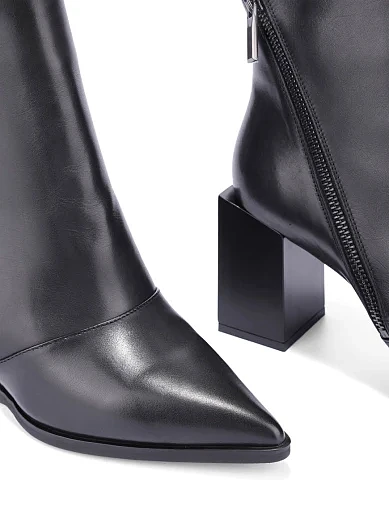 Женские ботинки Attizzare кожаные черные - фото 6 - Miraton