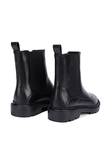 Женские ботинки челси Attizzare кожаные черные - фото 4 - Miraton