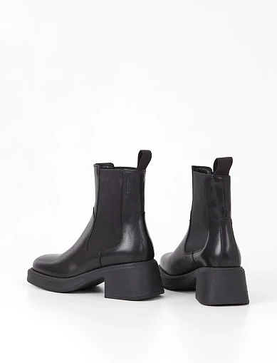 Женские ботинки Vagabond кожаные черные - фото 3 - Miraton