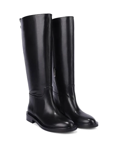Женские сапоги Attizzare кожаные черные - фото 3 - Miraton