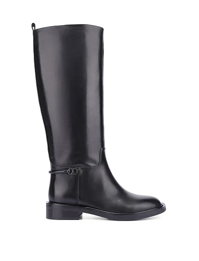 Женские сапоги Attizzare кожаные черные - фото 1 - Miraton