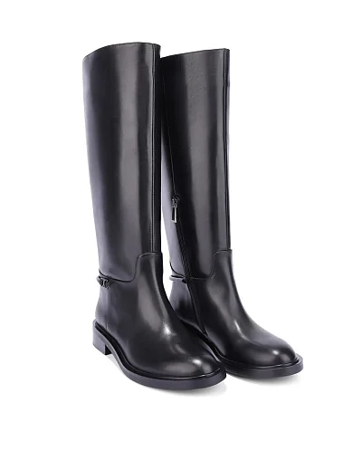 Женские сапоги Attizzare кожаные черные - фото 3 - Miraton