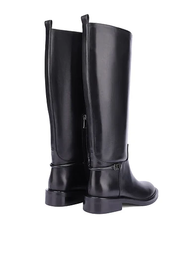 Женские сапоги Attizzare кожаные черные - фото 4 - Miraton