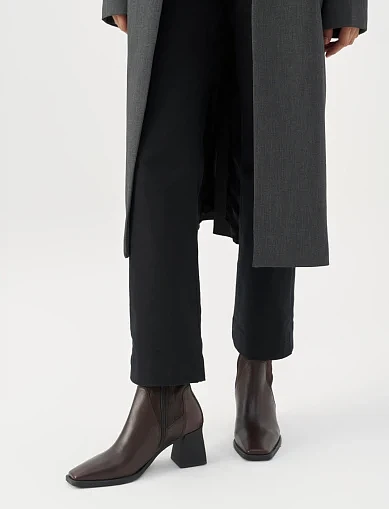 Женские ботинки Vagabond кожаные коричневые - фото 5 - Miraton