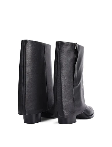 Женские ботинки MIRATON кожаные черные - фото 4 - Miraton