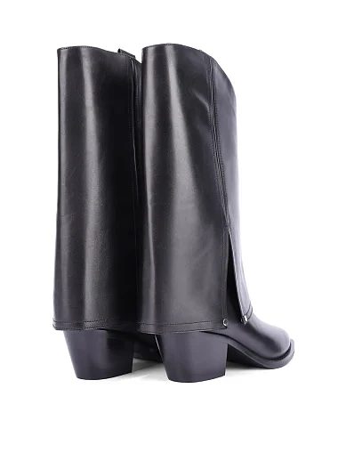 Жіночі чоботи MIRATON шкіряні чорні(5103H-1101-N04) - фото 4 - Miraton