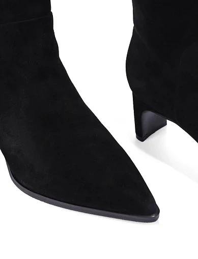 Жіночі черевики MIRATON велюрові чорні(596H-0807-C49) - фото 5 - Miraton