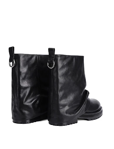 Женские ботинки MIRATON кожаные черные - фото 4 - Miraton