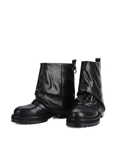 Женские ботинки MIRATON кожаные черные - фото 5 - Miraton