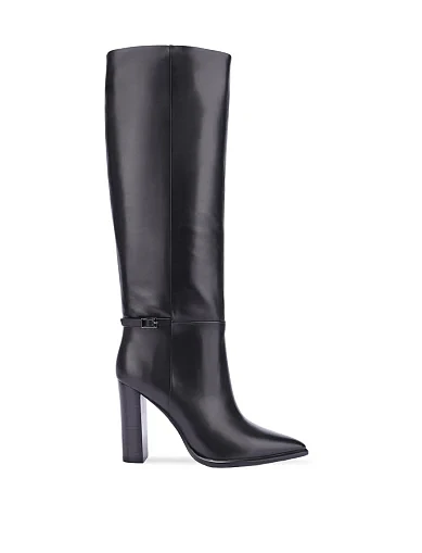 Жіночі чоботи шкіряні чорні(882H-1631-N04) - фото 1 - Miraton