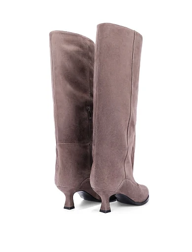 Жіночі чоботи велюрові сірі(883H-1523-C230) - фото 4 - Miraton