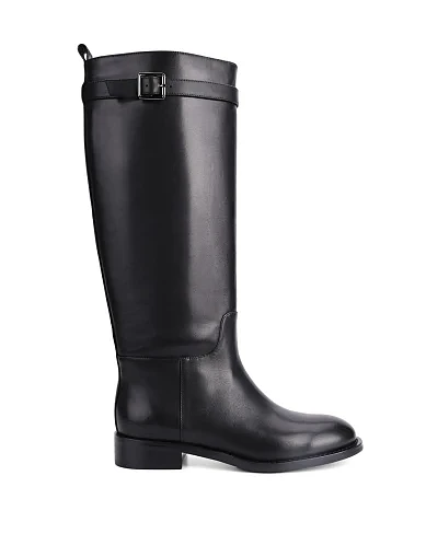 Женские сапоги Attizzare кожаные черные - фото 1 - Miraton