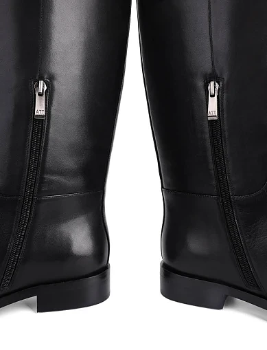 Женские сапоги Attizzare кожаные черные - фото 2 - Miraton