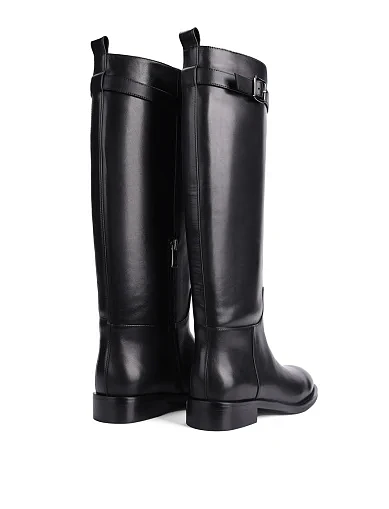 Женские сапоги Attizzare кожаные черные - фото 4 - Miraton