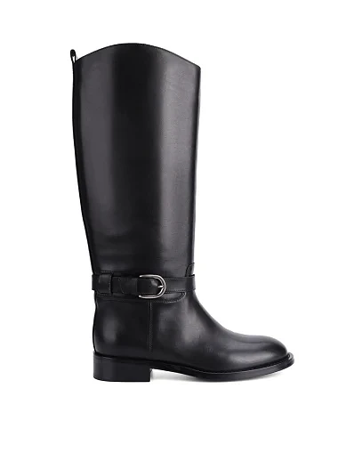 Женские сапоги Attizzare кожаные черные - фото 1 - Miraton