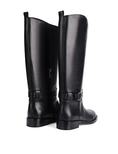 Женские сапоги Attizzare кожаные черные - фото 4 - Miraton