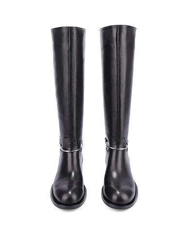 Женские сапоги Attizzare кожаные черные - фото 2 - Miraton