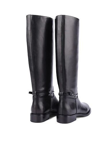 Женские сапоги Attizzare кожаные черные - фото 4 - Miraton